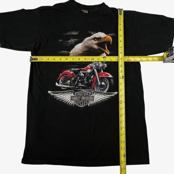 Vintage Harley Davidson Eagle South Africa T-Shirt Tee Size M 2000 Y2K USA - Picture 7 of 9